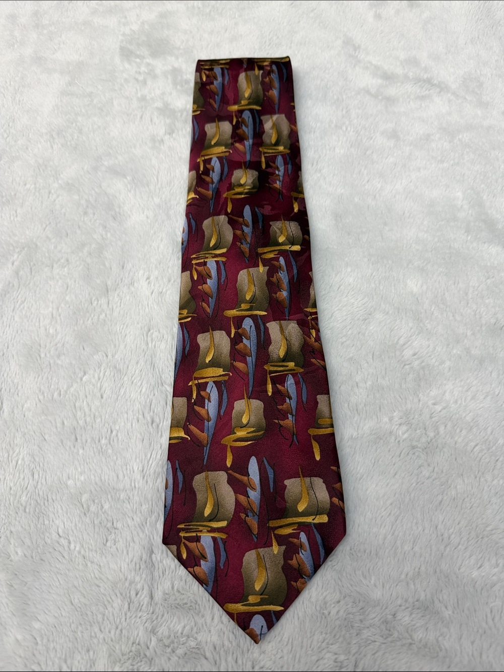 J. Garcia Burgundy Warthog Glasses Limited Edition CollectionForty Silk Tie
